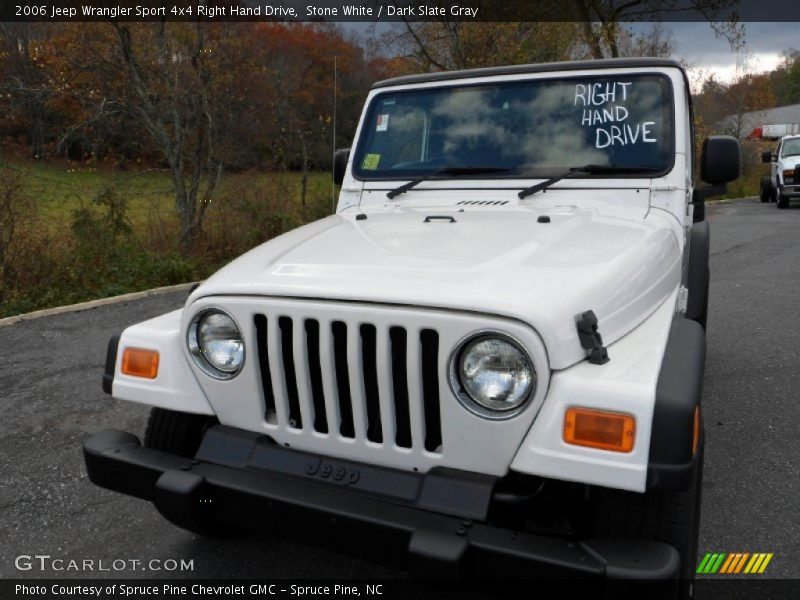 Stone White / Dark Slate Gray 2006 Jeep Wrangler Sport 4x4 Right Hand Drive