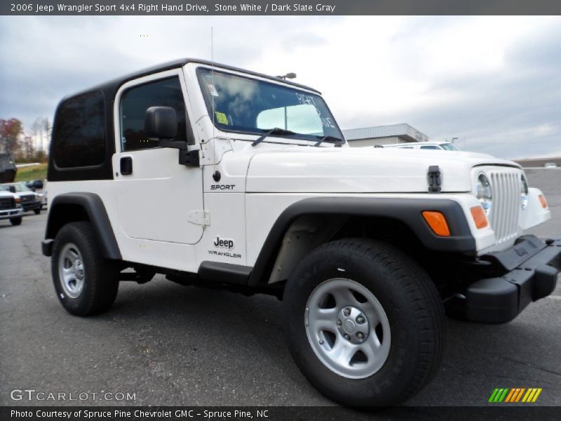 Stone White / Dark Slate Gray 2006 Jeep Wrangler Sport 4x4 Right Hand Drive