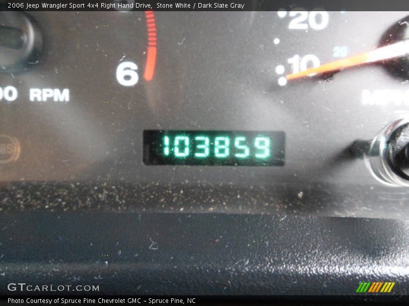 Stone White / Dark Slate Gray 2006 Jeep Wrangler Sport 4x4 Right Hand Drive