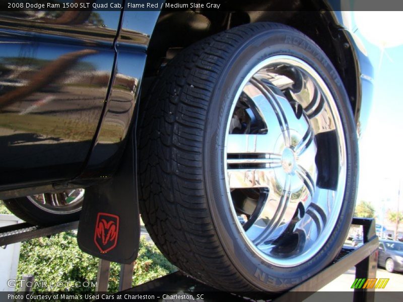 Flame Red / Medium Slate Gray 2008 Dodge Ram 1500 SLT Quad Cab