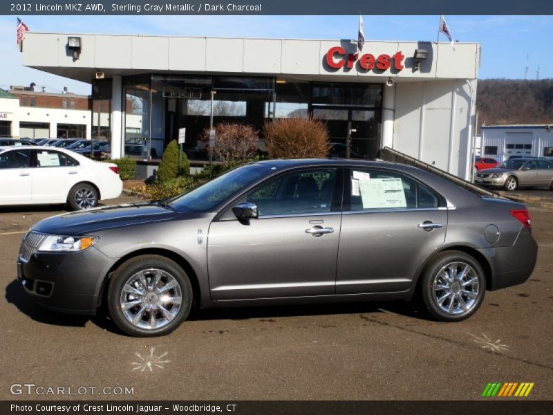 Sterling Gray Metallic / Dark Charcoal 2012 Lincoln MKZ AWD
