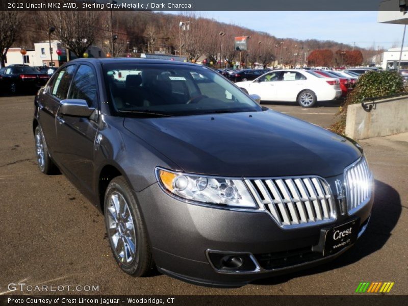Sterling Gray Metallic / Dark Charcoal 2012 Lincoln MKZ AWD