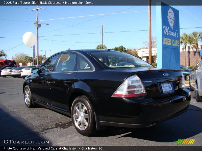 Black Clearcoat / Medium Light Stone 2008 Ford Taurus SEL