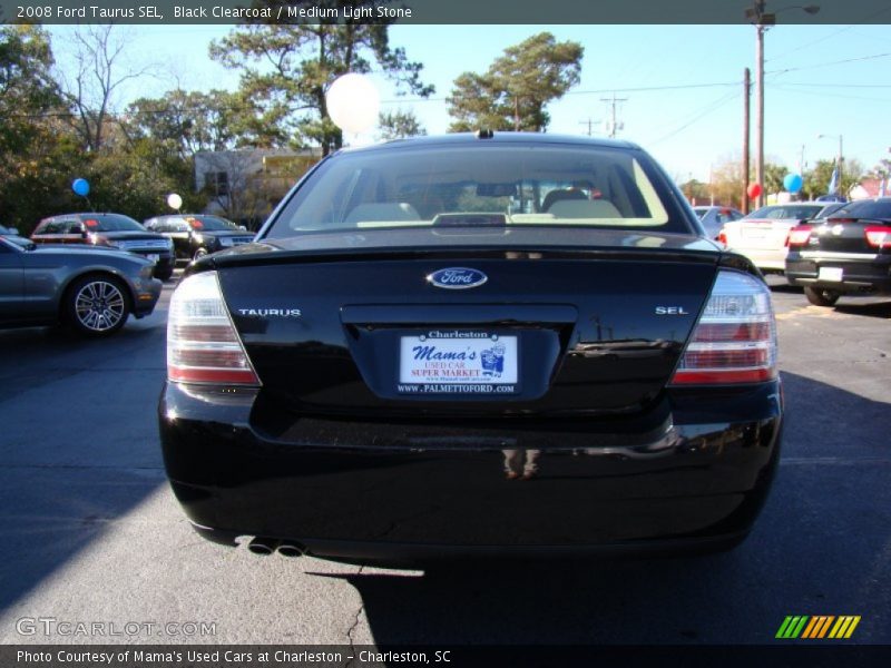 Black Clearcoat / Medium Light Stone 2008 Ford Taurus SEL