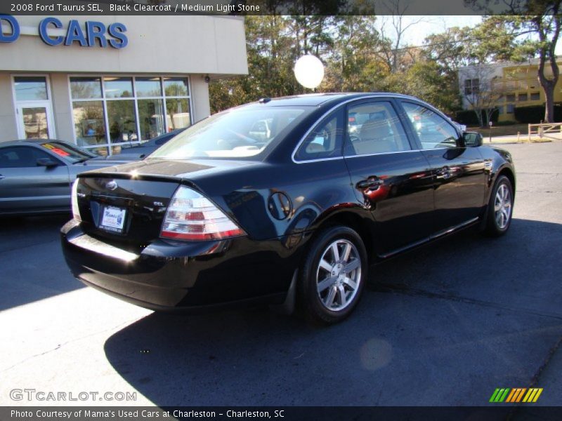 Black Clearcoat / Medium Light Stone 2008 Ford Taurus SEL