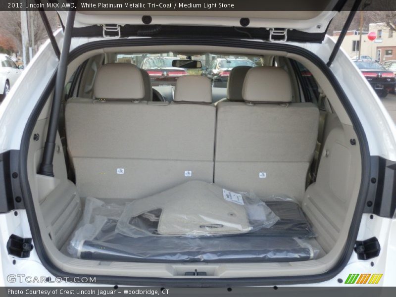 White Platinum Metallic Tri-Coat / Medium Light Stone 2012 Lincoln MKX AWD