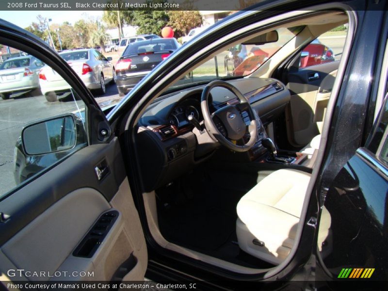 Black Clearcoat / Medium Light Stone 2008 Ford Taurus SEL