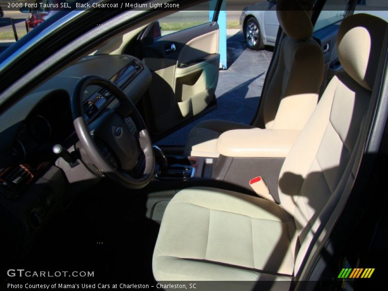 Black Clearcoat / Medium Light Stone 2008 Ford Taurus SEL