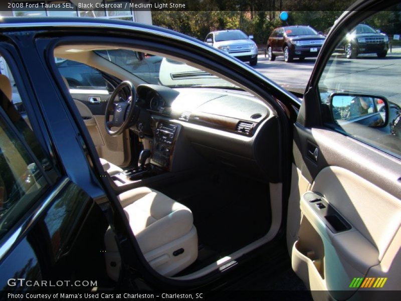 Black Clearcoat / Medium Light Stone 2008 Ford Taurus SEL