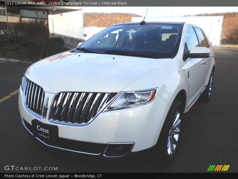 Crystal Champagne Tri-Coat / Charcoal Black 2012 Lincoln MKX AWD