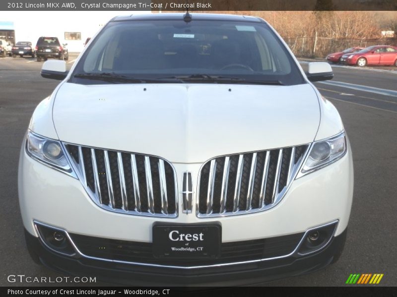 Crystal Champagne Tri-Coat / Charcoal Black 2012 Lincoln MKX AWD