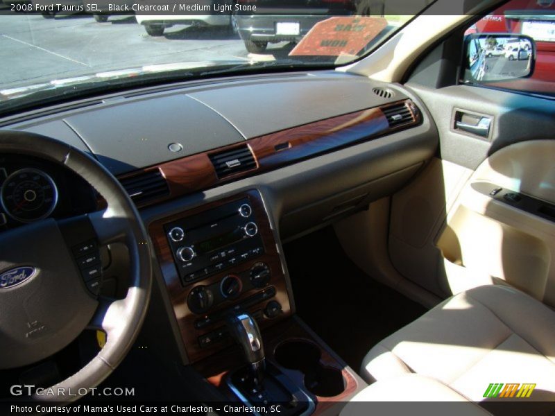Black Clearcoat / Medium Light Stone 2008 Ford Taurus SEL