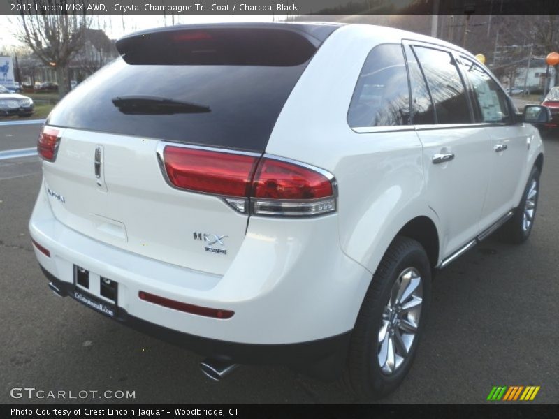 Crystal Champagne Tri-Coat / Charcoal Black 2012 Lincoln MKX AWD