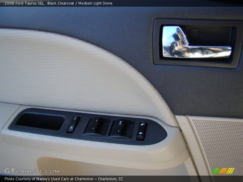 Black Clearcoat / Medium Light Stone 2008 Ford Taurus SEL