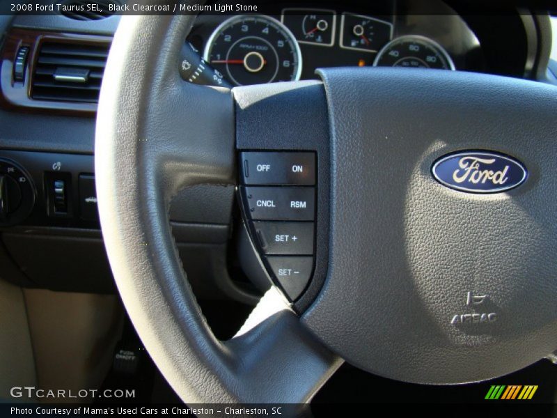 Black Clearcoat / Medium Light Stone 2008 Ford Taurus SEL