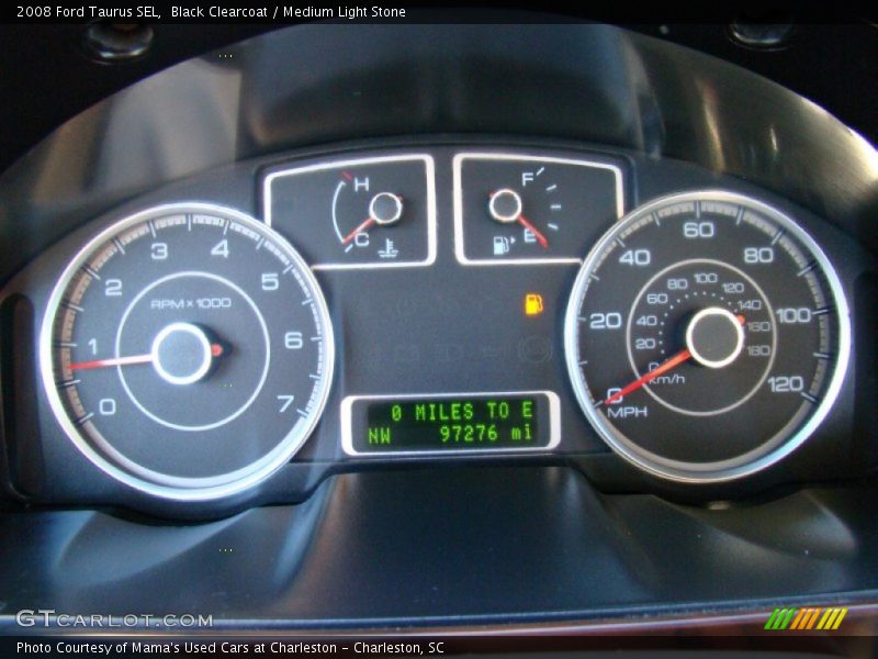 Black Clearcoat / Medium Light Stone 2008 Ford Taurus SEL