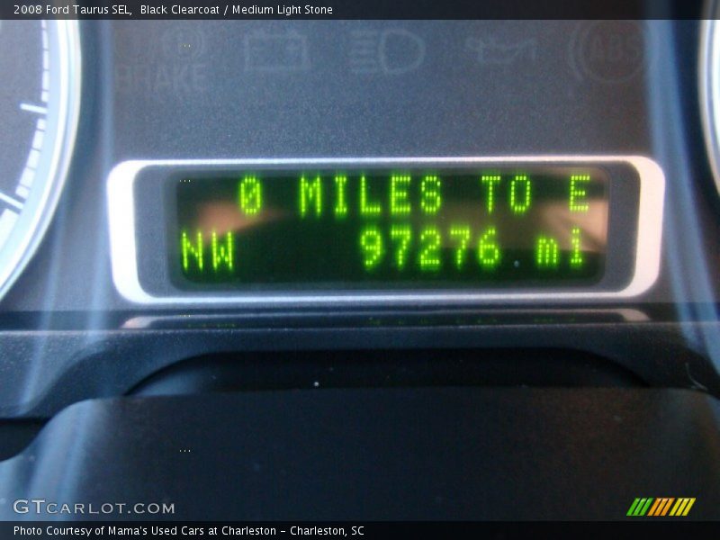 Black Clearcoat / Medium Light Stone 2008 Ford Taurus SEL