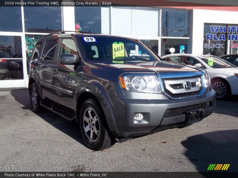 Nimbus Gray Metallic / Beige 2009 Honda Pilot Touring 4WD