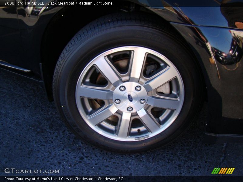 Black Clearcoat / Medium Light Stone 2008 Ford Taurus SEL
