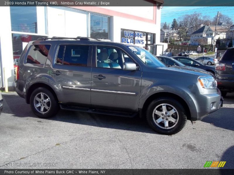 Nimbus Gray Metallic / Beige 2009 Honda Pilot Touring 4WD