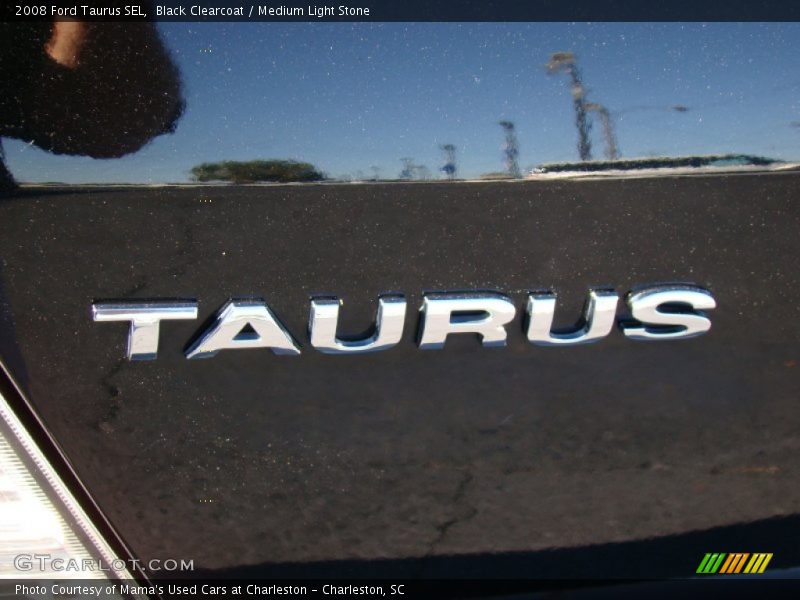 Black Clearcoat / Medium Light Stone 2008 Ford Taurus SEL