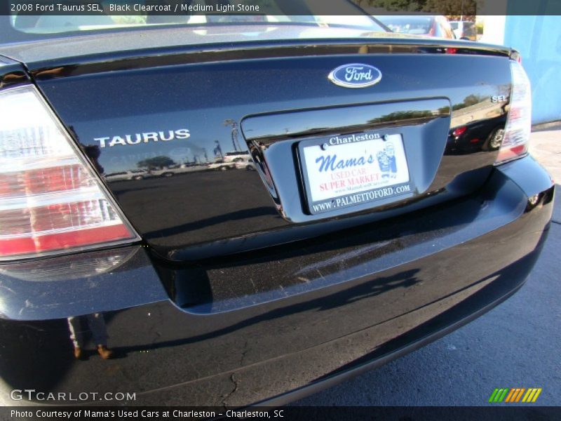 Black Clearcoat / Medium Light Stone 2008 Ford Taurus SEL