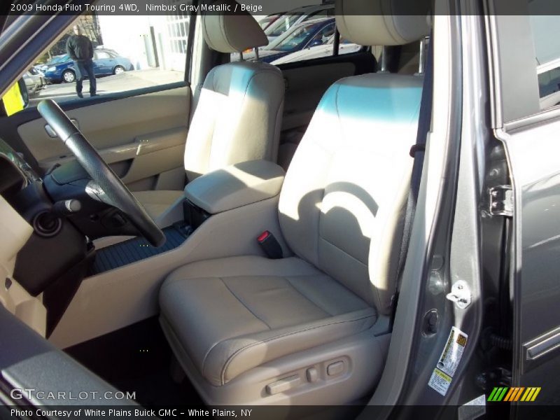 Nimbus Gray Metallic / Beige 2009 Honda Pilot Touring 4WD