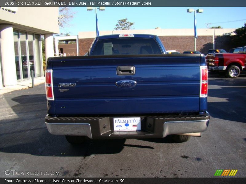 Dark Blue Pearl Metallic / Stone/Medium Stone 2009 Ford F150 XLT Regular Cab