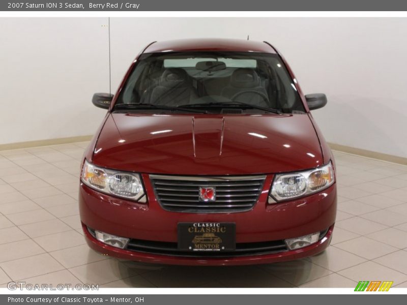 Berry Red / Gray 2007 Saturn ION 3 Sedan