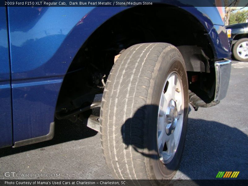 Dark Blue Pearl Metallic / Stone/Medium Stone 2009 Ford F150 XLT Regular Cab