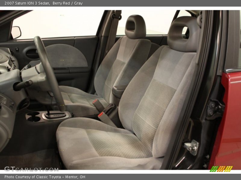 Berry Red / Gray 2007 Saturn ION 3 Sedan