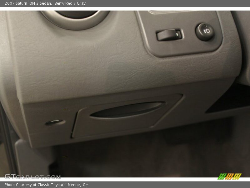 Berry Red / Gray 2007 Saturn ION 3 Sedan