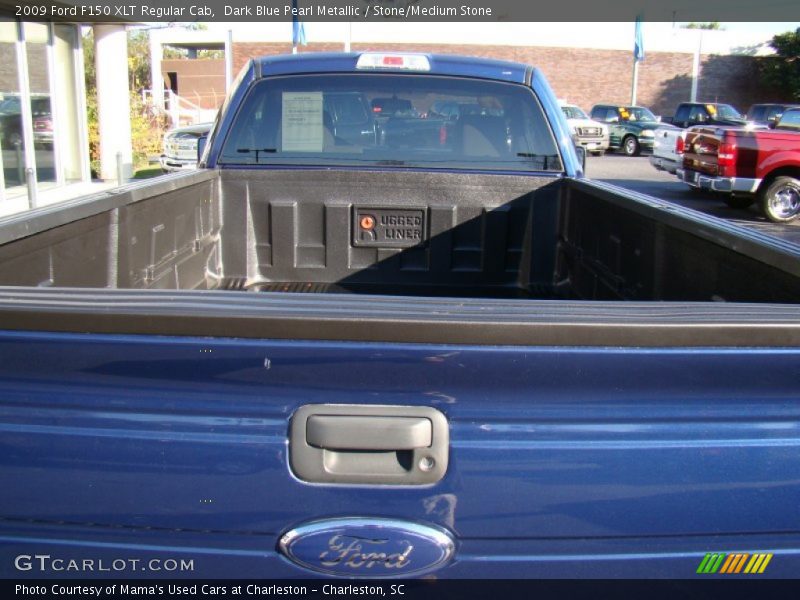 Dark Blue Pearl Metallic / Stone/Medium Stone 2009 Ford F150 XLT Regular Cab