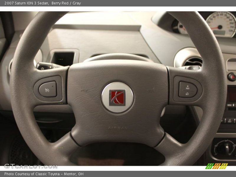 Berry Red / Gray 2007 Saturn ION 3 Sedan