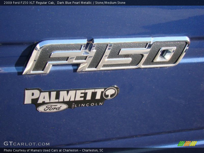 Dark Blue Pearl Metallic / Stone/Medium Stone 2009 Ford F150 XLT Regular Cab