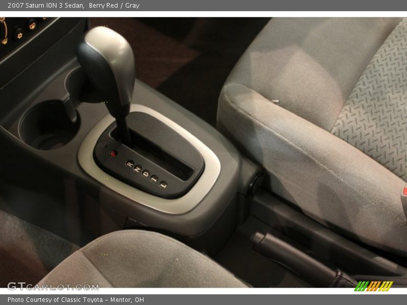 Berry Red / Gray 2007 Saturn ION 3 Sedan