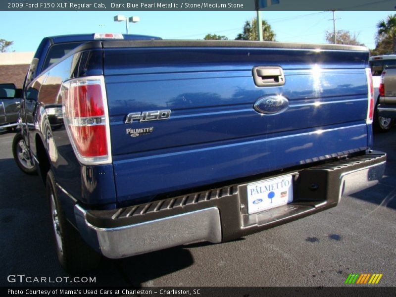 Dark Blue Pearl Metallic / Stone/Medium Stone 2009 Ford F150 XLT Regular Cab