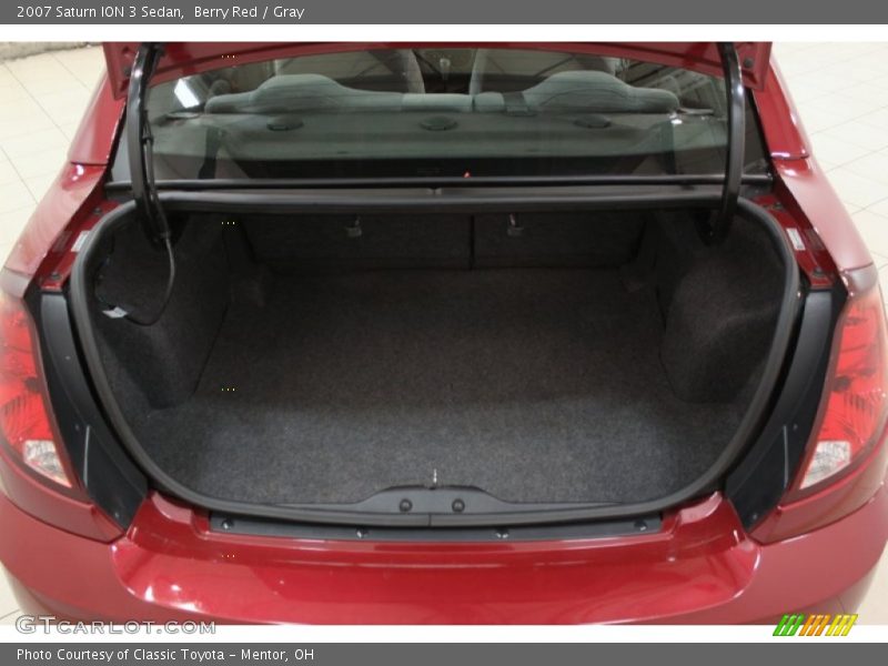 Berry Red / Gray 2007 Saturn ION 3 Sedan