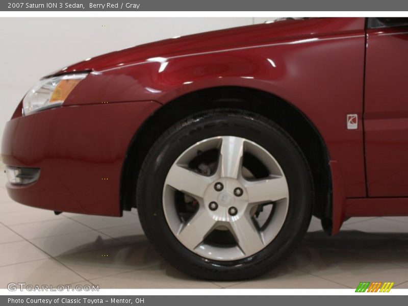 Berry Red / Gray 2007 Saturn ION 3 Sedan