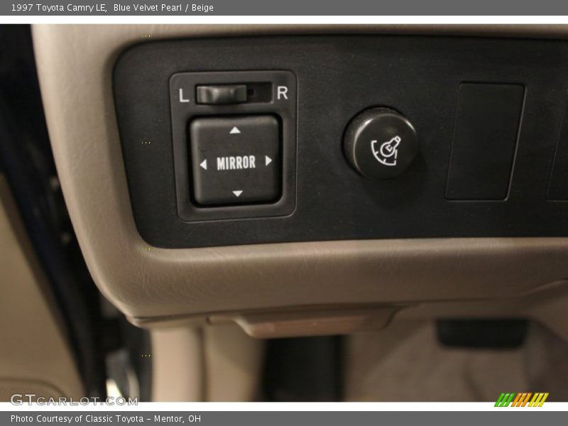 Blue Velvet Pearl / Beige 1997 Toyota Camry LE