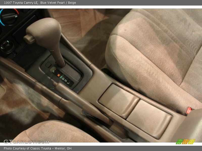 Blue Velvet Pearl / Beige 1997 Toyota Camry LE