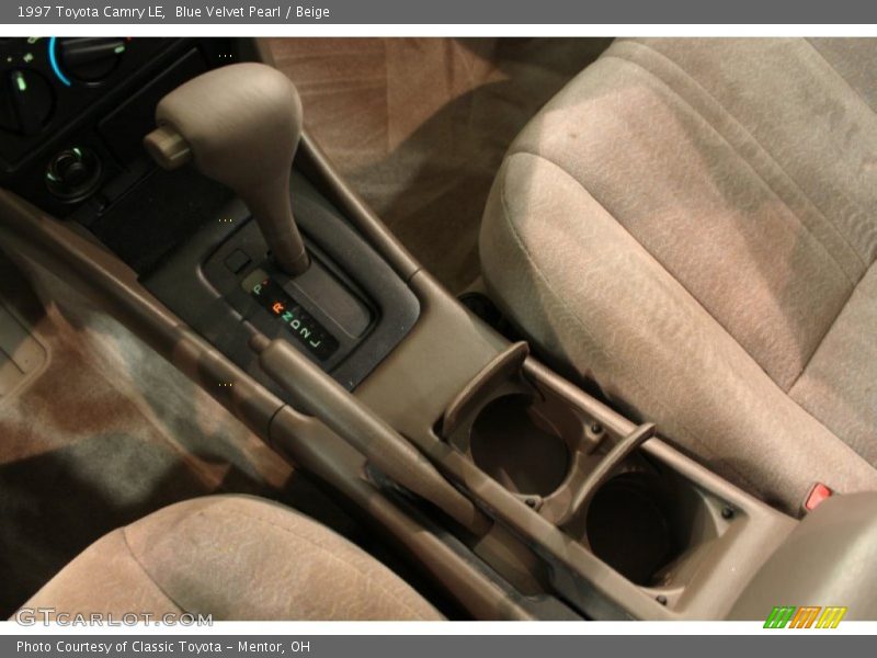 Blue Velvet Pearl / Beige 1997 Toyota Camry LE