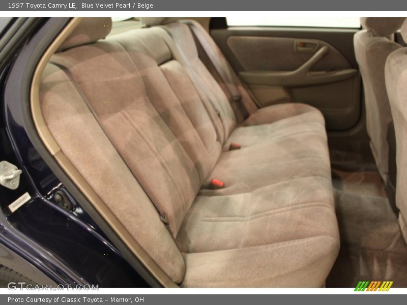Blue Velvet Pearl / Beige 1997 Toyota Camry LE