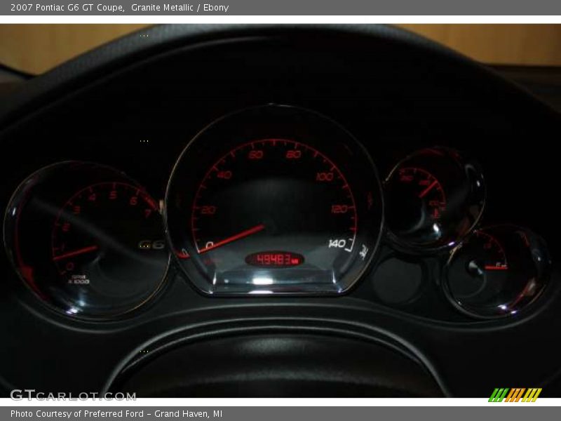 Granite Metallic / Ebony 2007 Pontiac G6 GT Coupe
