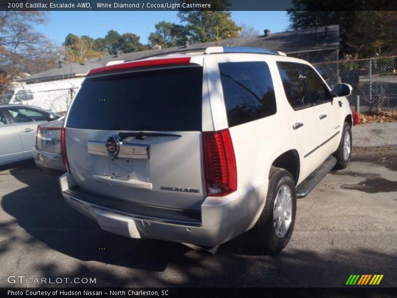 White Diamond / Cocoa/Light Cashmere 2008 Cadillac Escalade AWD