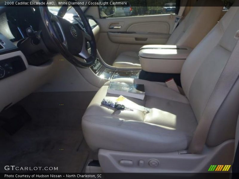 White Diamond / Cocoa/Light Cashmere 2008 Cadillac Escalade AWD