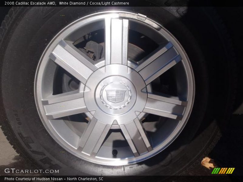 White Diamond / Cocoa/Light Cashmere 2008 Cadillac Escalade AWD
