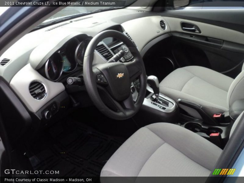 Ice Blue Metallic / Medium Titanium 2011 Chevrolet Cruze LT