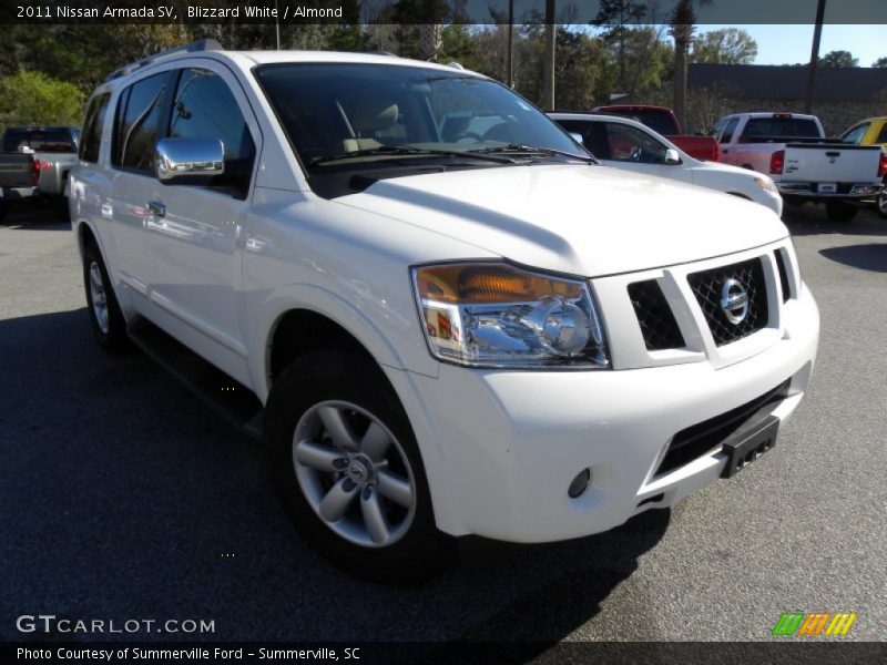Blizzard White / Almond 2011 Nissan Armada SV