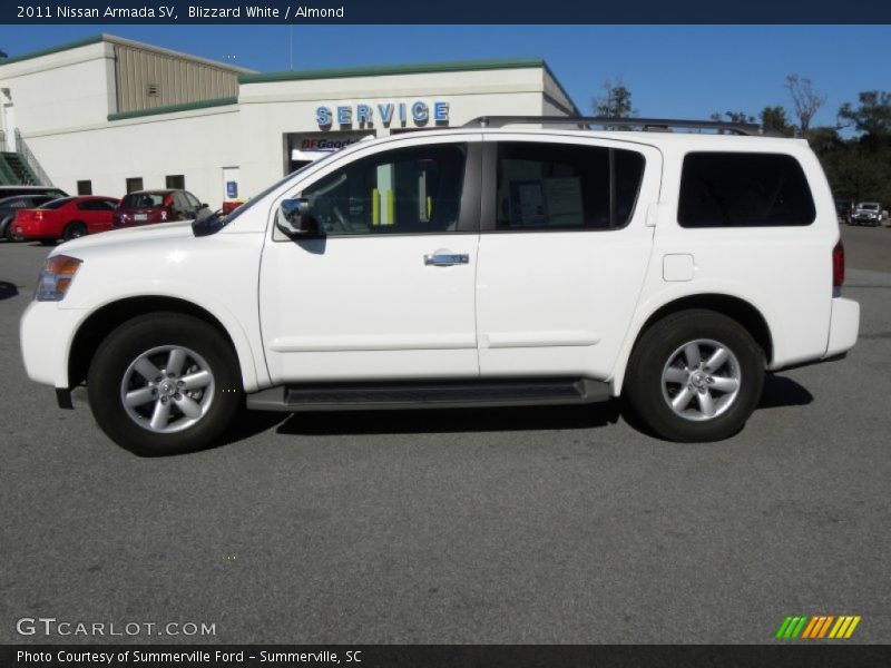 Blizzard White / Almond 2011 Nissan Armada SV